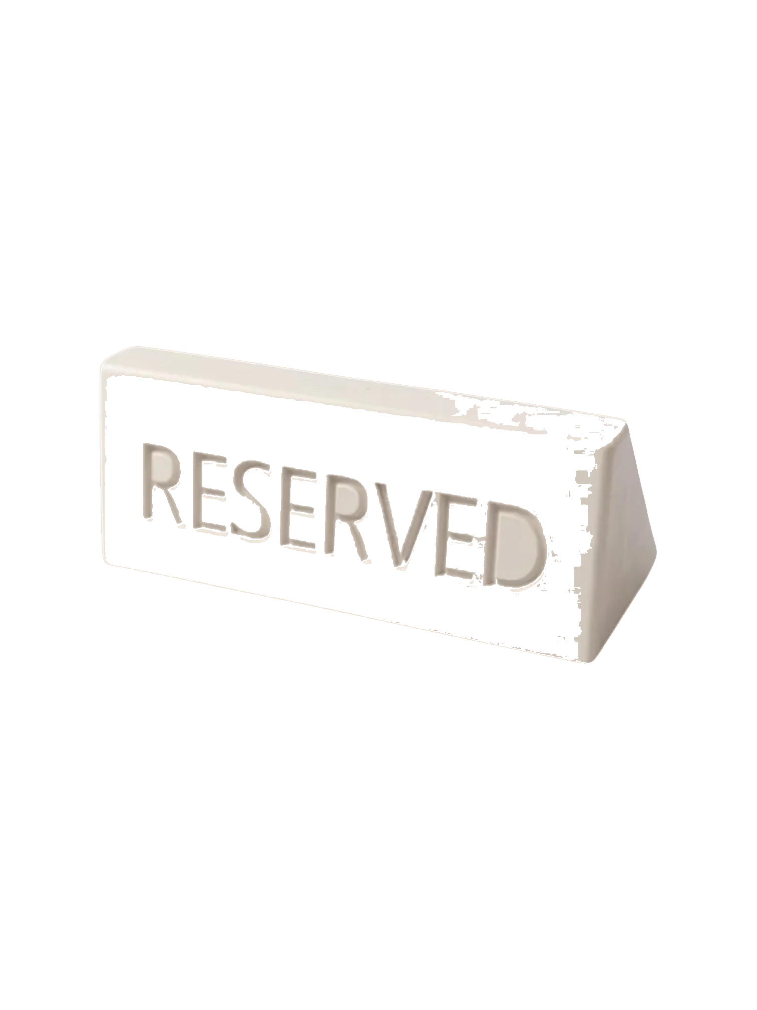Табличка Reserved